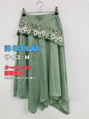 IS SCOLAR イズスカラー ミモレ/半端丈スカート M ライトグリーン レディースのサムネイル
