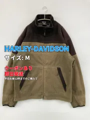 HARLEY-DAVIDSON ハーレーダビッドソン ブルゾン M ブラウン 無地 バックプリント ブランドロゴ 刺繍 ミドル丈 フードなし ジップアップ メンズのサムネイル