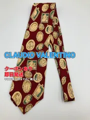 CLAUDIO VALENTINO クラウディオヴァレンティノ ネクタイ レッド その他総柄 メンズのサムネイル