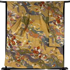 翠山工房 未仕立て 振袖 辻が花 染め分け 絞り 仮絵羽 - メルカリ