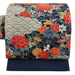 R35 未着用名古屋帯 総絞り美品 秀品 青海波 幾何学 正絹 - メルカリ