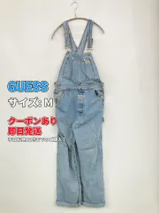 GUESS ゲス サロペット/オーバーオール M ブルー フルレングス デニム コットン メンズのサムネイル