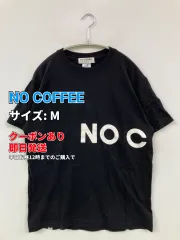 NO COFFEE Tシャツ/カットソー M ブラック 前面プリント バックプリント ブランドロゴ ミドル丈 半袖 クルーネック(丸首) メンズ レディースのサムネイル