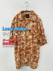 Local Motion シャツ/ブラウス M レッド 花柄・ボタニカル柄 その他総柄 ミドル丈 半袖 オープンカラー メンズのサムネイル