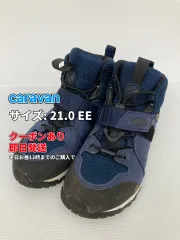 caravan スニーカー 21.0 EE ネイビー スエード 無地 ブランドロゴ 紐 ハイカット メンズ レディースのサムネイル