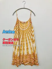 Amina アミナ チュニック イエロー その他総柄 袖なし ロング・マキシ丈 レディースのサムネイル