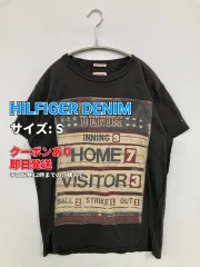 HILFIGER DENIM ヒルフィガーデニム Tシャツ/カットソー S ブラック 前面プリント ブランドロゴ ミドル丈 半袖 クルーネック(丸首) メンズのサムネイル