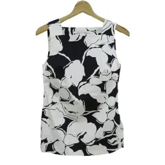 ダイアンフォンファステンバーグ ブラウス トップス ノースリーブ レディース ブラック×ホワイト DIANE VON FURSTENBERG 【中古】のサムネイル