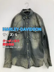HARLEY-DAVIDSON ハーレーダビッドソン デニムジャケット S ブルー 無地 フードなし ボタン留め メンズのサムネイル