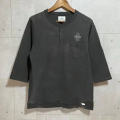 CRIMIE クライミー ヘンリーネック カットソー 7分袖 Tシャツ トップス L ブラック 黒 メンズ SU-37-17のサムネイル