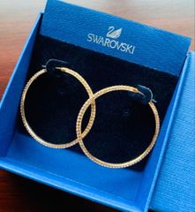 新品 スワロフスキー Swarovski Stone フープピアス パヴェ 大 - メルカリ