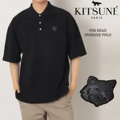メゾンキツネ Maison kitsune フォックスヘッド オーバーサイズ ポロ ポロシャツ フランス ユニセックス 男女兼用 フォックスヘッドのサムネイル