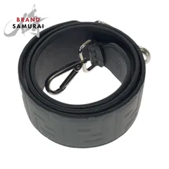 美品 FENDI フェンディ ストラップ ユー グレー シルバー金具 レザー ショルダーストラップ レディース 603179【中古】のサムネイル