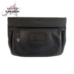 PRADA プラダ 90cm/36インチ ブラック 黒 シルバー金具 レザー ベルト