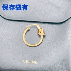 CELINE ノット スモールフープ ロジウムフィニッシュ UCA1215 - メルカリ