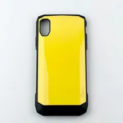 iPhone XS Max ケース 耐衝撃 ワイヤレス充電対応 イタリアンデザイン グリップ TPU+PC イエローのサムネイル