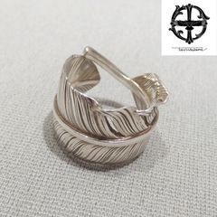 良品☆Taro Washimi L old feather ring 02 W-1OFRL02 SV925 シルバー