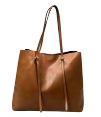 2606-143｜美品｜マイケルコース トートバッグ レザー ブラウン - メルカリ