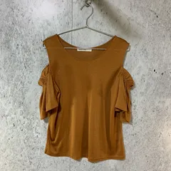 BABYLONE バビロン 肩だし カットソー ブラウン 38サイズ □〇のサムネイル