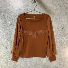 malla マーラ ニット ブラウス ブラウン 38サイズ〇□のサムネイル