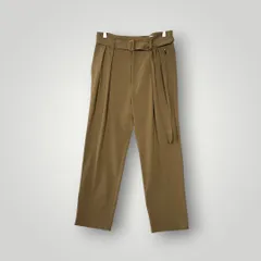 クルニ　CULLNI　ベルト２タックパンツ　ベルテッド　スラックスパンツ　ベージュのサムネイル
