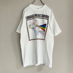 90s ヴィンテージ】モーション文字 Tシャツ ブラック Lサイズ カナダ製