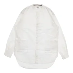 Yarmo バンドカラーシャツ 定価31900円 YAR-21SS-S1 イギリス製 長袖シャツ 21SS ホワイト レディース ヤーモ【中古】6-0622M∞のサムネイル