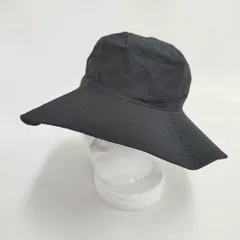 KIJIMA TAKAYUKI LINEN RAYON WIDE BRIM BUCKET HAT ワイドブリムバケットハット 定価15400円 ハット クロ レディース キジマタカユキ【中古】6-0622M◎のサムネイル