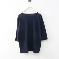 人気 2024年 スローブイエナ SLOBE IENA シアー天竺5分袖Tシャツ ネイビー／トップス カットソー【2400015039503】のサムネイル