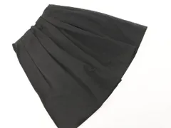 TO BE CHIC トゥービーシック タック Aライン 台形 スカート size40/黒 ■■ レディースのサムネイル
