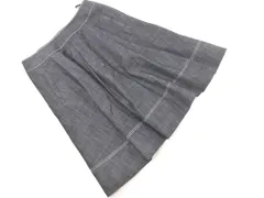 M S GRACY エムズグレイシー タック フレア スカート size40/黒 ◇■ レディースのサムネイル