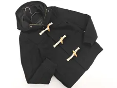 UNITED ARROWS ユナイテッドアローズ ウール混 裾リブ ダッフル コート sizeL/黒 ◇■ メンズのサムネイル
