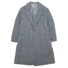 良品 Missoni ミッソーニ アルパカ ウール シルク混 チェスターコート ロング テーラード ジャケット アウター 50 グレー メンズ 古着 中古 USEDのサムネイル