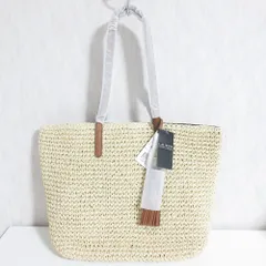 未使用 LAUREN RALPH LAUREN ローレンラルフローレン ストロートートバッグ 431818856001 ベージュ レディース 古着 中古 USEDのサムネイル