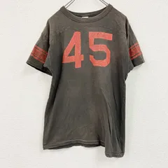 DENIM DUNGAREE DNM　デニムダンガリー　半袖プリントＴシャツ　フェード　茶色　ブラウン　Mサイズ　古着【値引き交渉OK！】のサムネイル