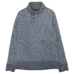 美品 NEIGHBORHOOD ネイバーフッド S&P/CA-SHAWL.LS セーター ニット プルオーバー 裏起毛 ロゴパッチ 厚手 M グレー メンズ 古着 中古 USEDのサムネイル