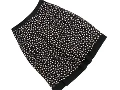 TO BE CHIC トゥービーシック シフォン ドット Aライン 台形 スカート size40/黒 ■◇ レディースのサムネイル