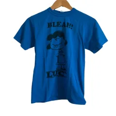 未使用 warehouse ウェアハウス ピーナッツコラボ ルーシー Tシャツ XSサイズ ブルー  レディース 古着 中古 USEDのサムネイル