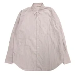 良品 AURALEE オーラリー 24aw SUVIN HIGH COUNT CLOTH STRIPE SHIRT スビンコットン ストライプ シャツ オーバーサイズ 0 ピンク レディース 古着 中古 USEDのサムネイル
