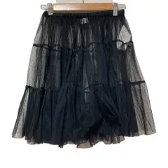 美品 RED VALENTINO レッドヴァレンティノ チュール フレアスカート 40 ブラック レディース 古着 中古 USEDのサムネイル