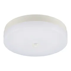【新品】オーム電機 センサー付ミニLEDシーリングライト 100形 1520ルーメン 電球色｜LE-Y13LG-PIR 06-5635のサムネイル