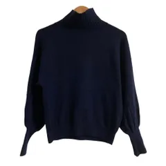 美品 OLD ENGLAND オールドイングランド カシミヤニット セーター 59720141 サイズ36 ネイビー レディース 古着 中古 USEDのサムネイル