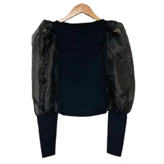 未使用 alice+olivia アリスアンドオリビア バルーンシアースリーブ ブラウス XS ブラック レディース 古着 中古 USEDのサムネイル