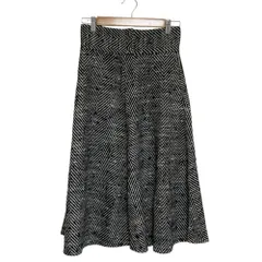 良品 REDValentino レッドヴァレンティノ ツイードフレアスカート サイズ38 ブラック グレー レディース 古着 中古 USEDのサムネイル