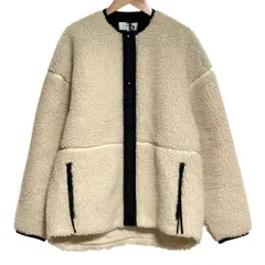 未使用 HYKE ハイク FAUX SHEARLING JACKET ノースリーブボアジャケット 1 ベージュ レディース 古着 中古 USEDのサムネイル
