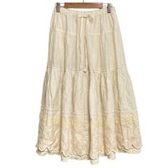美品 PINK HOUSE ピンクハウス いちごレース ピコフリル ティアード