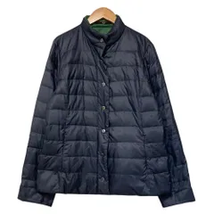 美品 DAKS ダックス パッカブル ダウン ジャケット サイズ40 ネイビー レディース 古着 中古 USEDのサムネイル