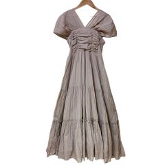 MARIHA 草原の虹のドレス ティアードワンピース ロング インド綿
