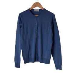 JOHN SMEDLEYジョンスメドレーのカーディガン 送料無料 Sサイズ 紺