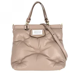 在庫一掃 マルタンマルジェラ 2WAY レディース MAISON MARGIELA グラムスラム メゾンマルジェラ ハンドバッグ 肩掛け 斜め掛け ショルダーバッグ MARTIN MARGIELA レザー ピンクベージュ ゴールド金具【中古品】のサムネイル